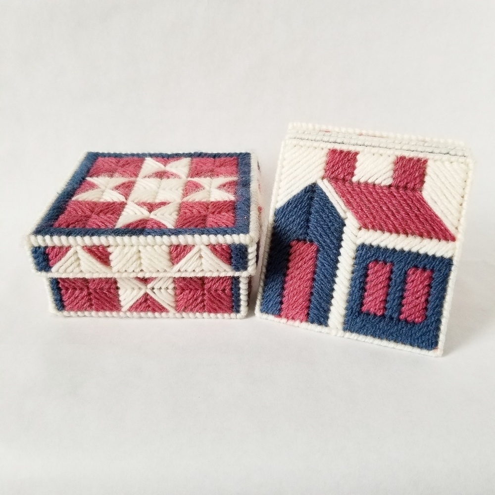 Yarn Cork coasters with case